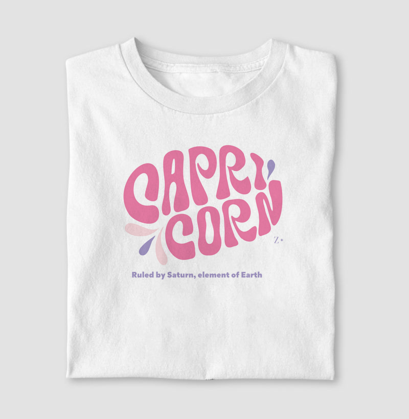 Camiseta Signos CAPRICÓRNIO - CAPRICORN LETTRING