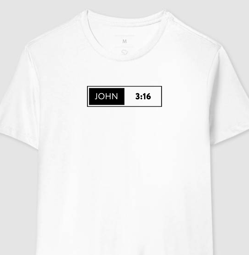 JOHN 3:16 | Camiseta Cristã Loucos Por Jesus