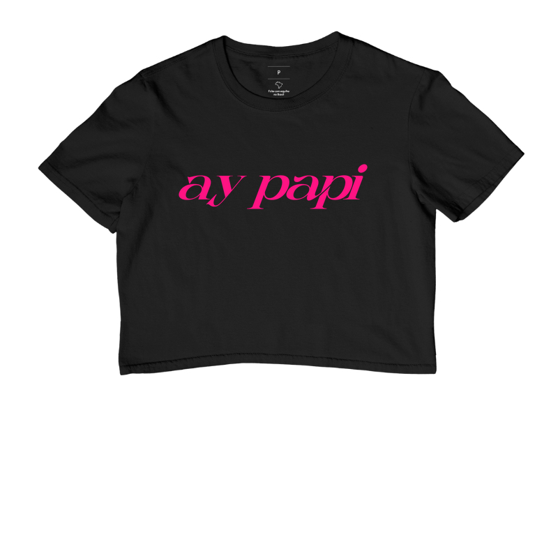 ay papi | camiseta cropped premium