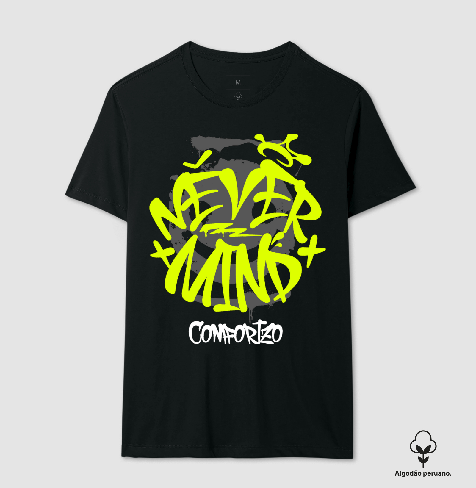 Camiseta algodão peruano: Nevermind
