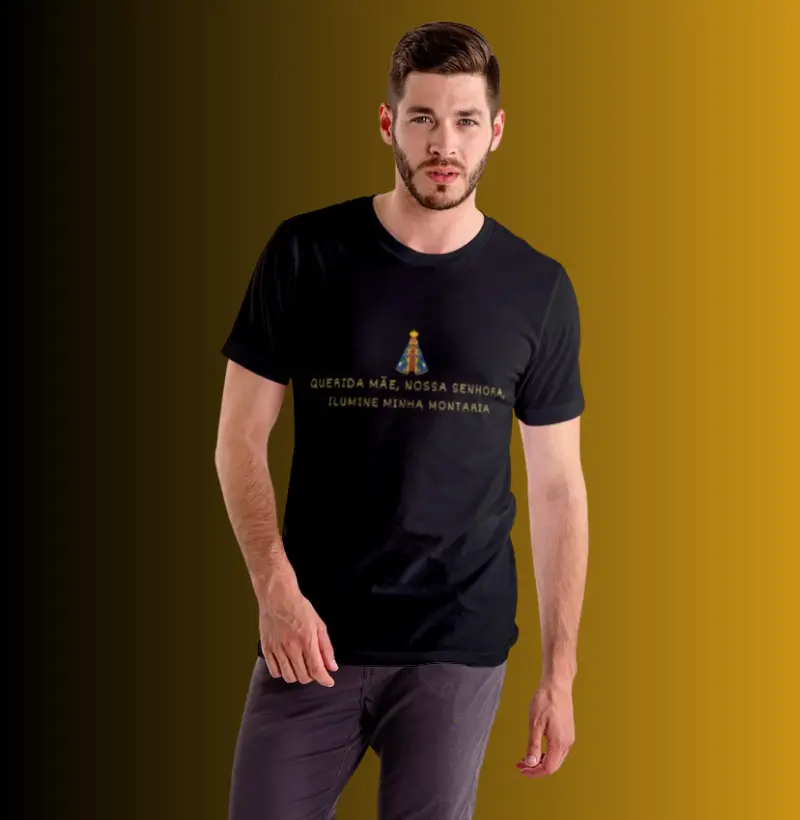 Querida mãe, Nossa Senhora Ilumine a minha montaria T-Shirt