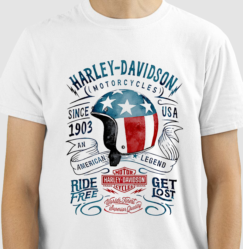CAMISETA PREMIUM - HARLEY USA