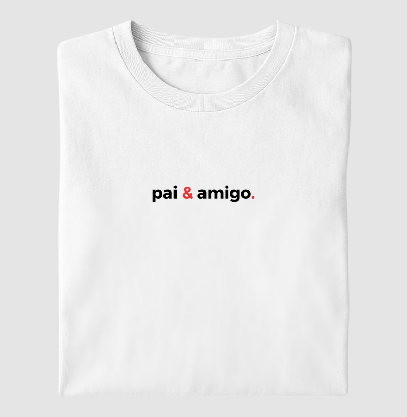 Camisa Pai & Amigo Preto & Vermelho