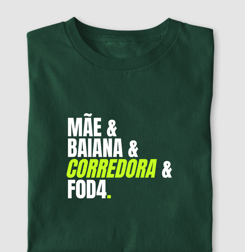 Camiseta Mãe baiana corredora f0d4.