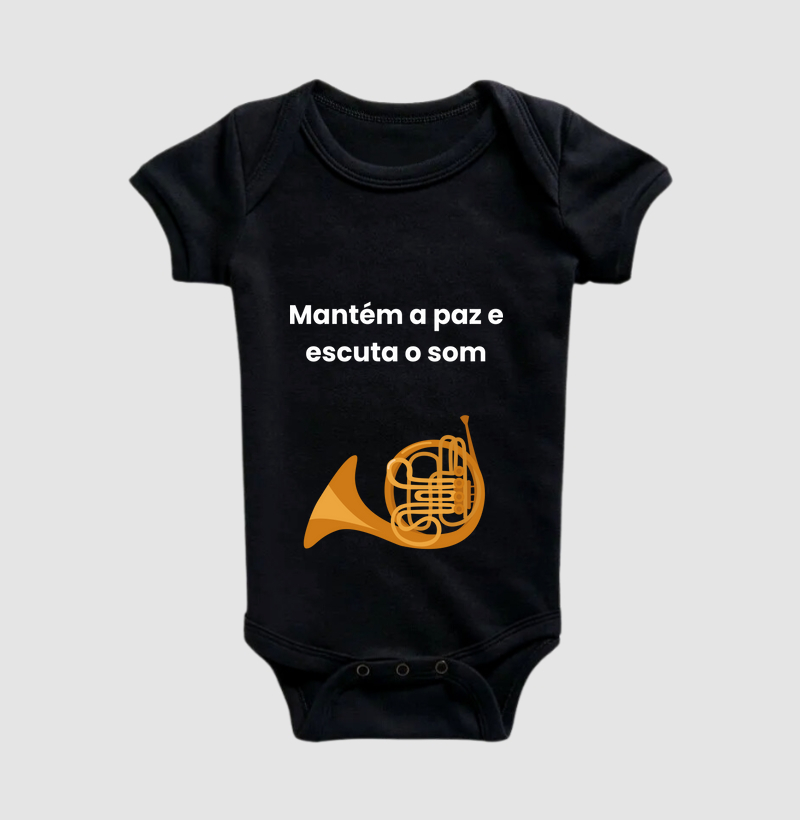 Mantém a paz e escuta o som - trompa