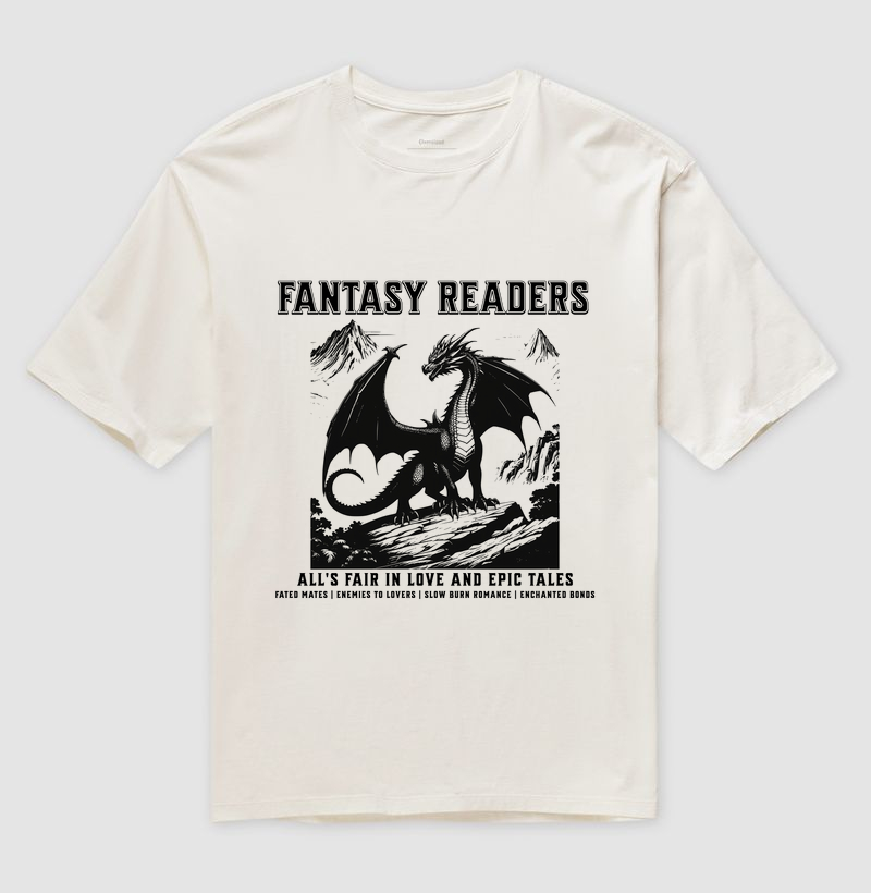 Camiseta Over - Fantasy Readers