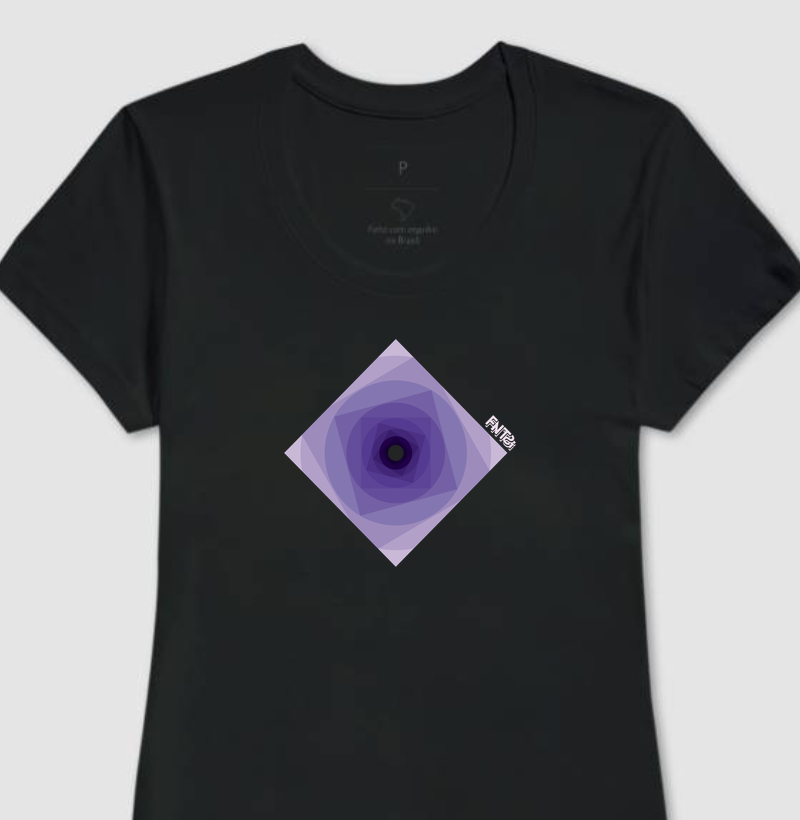 T-SHIRT "INFINITA FANTASIA" / ROXO MINIMAL