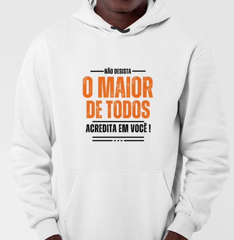 Camiseta Moletom - Não Desista