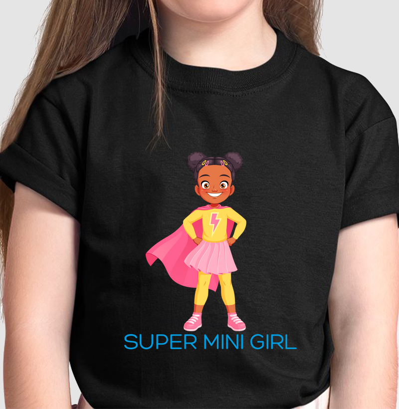 Camiseta Original Infantil Super Mini Girl