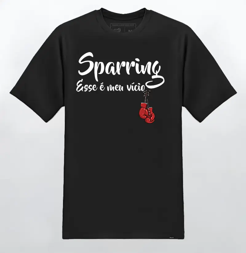 Camiseta Sparring meu vício - PRETA