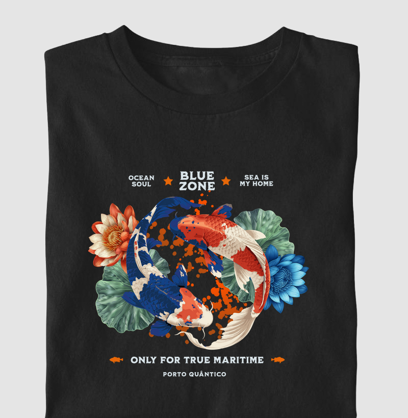 Camiseta Unissex 100% Algodão - Carpa Nishikigoi