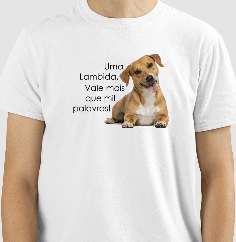 Camiseta dog uma lambida