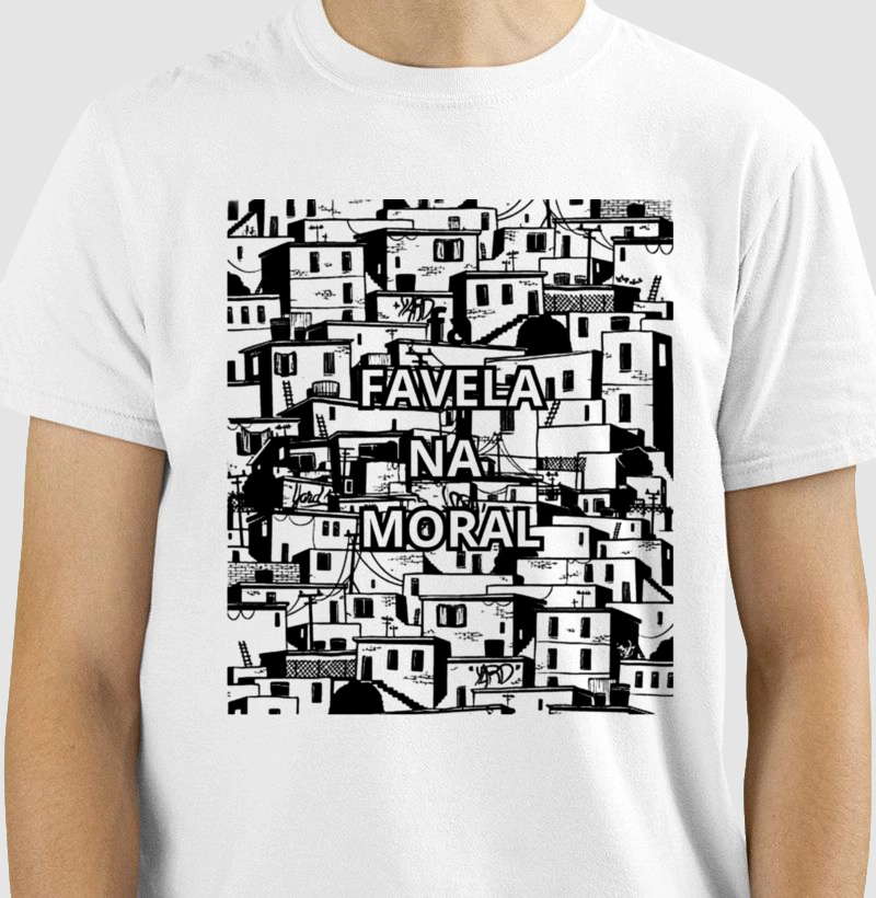 Camiseta Favela Na Moral