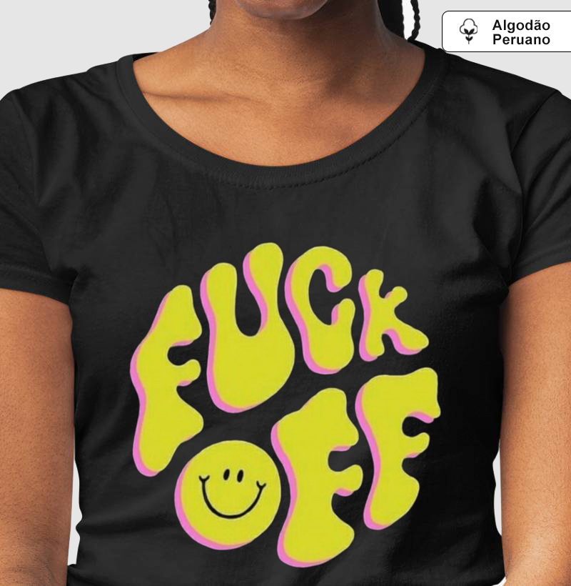 Camiseta Algodão Peruano F OFF High - Visual