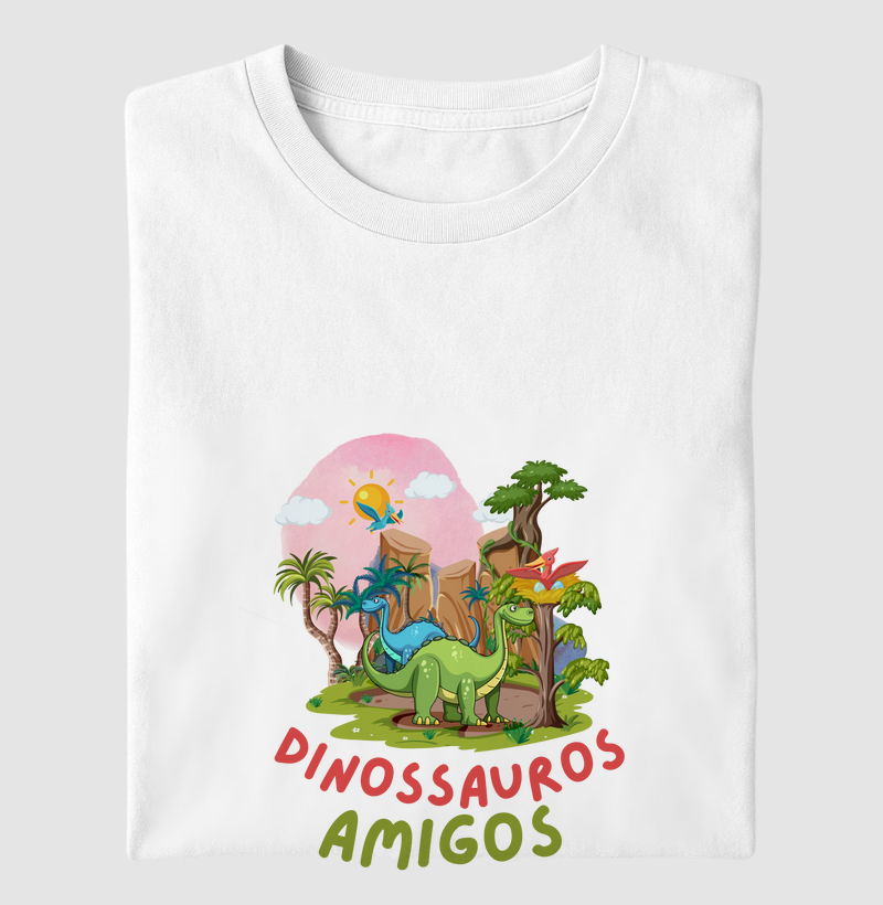 Camiseta Dinossauros Amigos