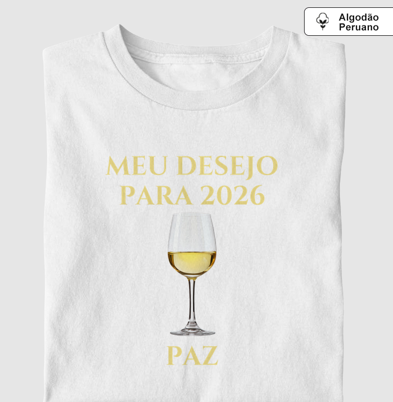 Camiseta Desejo para 2026 - Paz