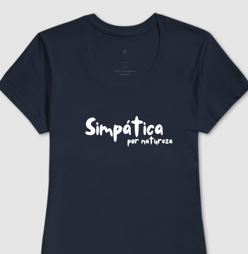 Camiseta Simpática por natureza 