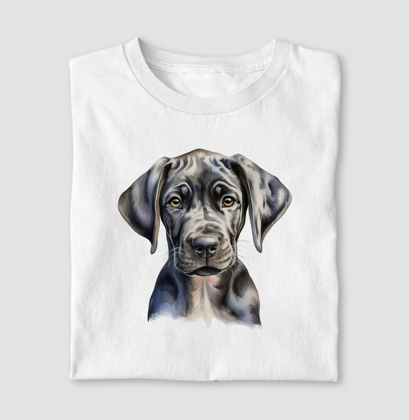 Camiseta - Dogue Alemão aquarela
