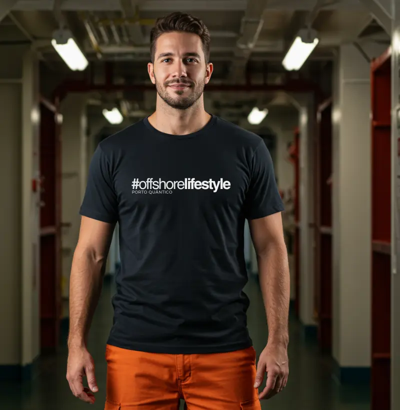 Camiseta Unissex 100% Algodão - #offshorelifestyle