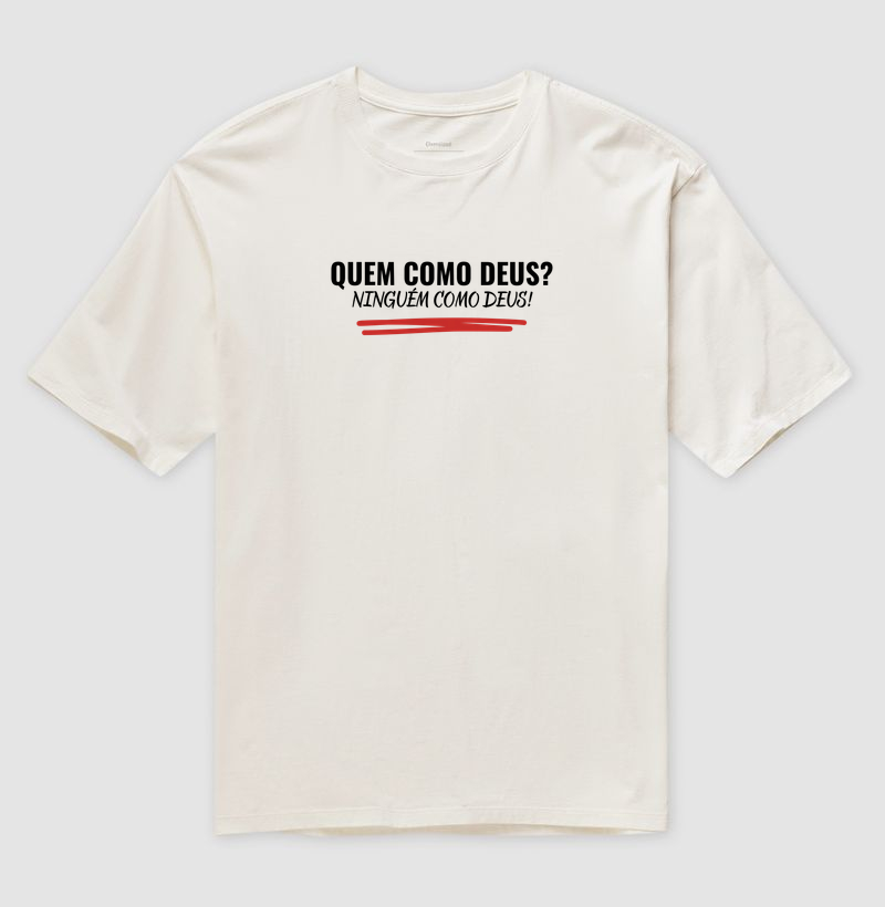 Camiseta Quem com Deus risco