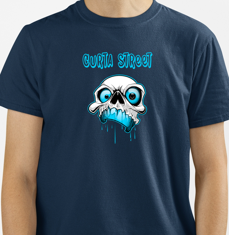Camiseta modelo - Blue Skull