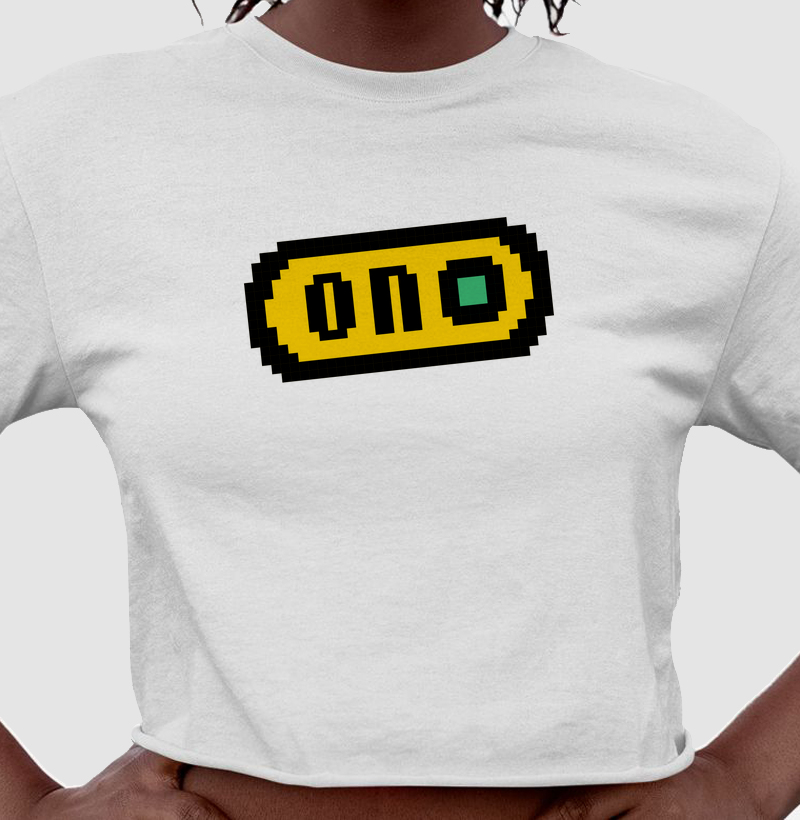 Cropped Gamer “ON" Pixeled