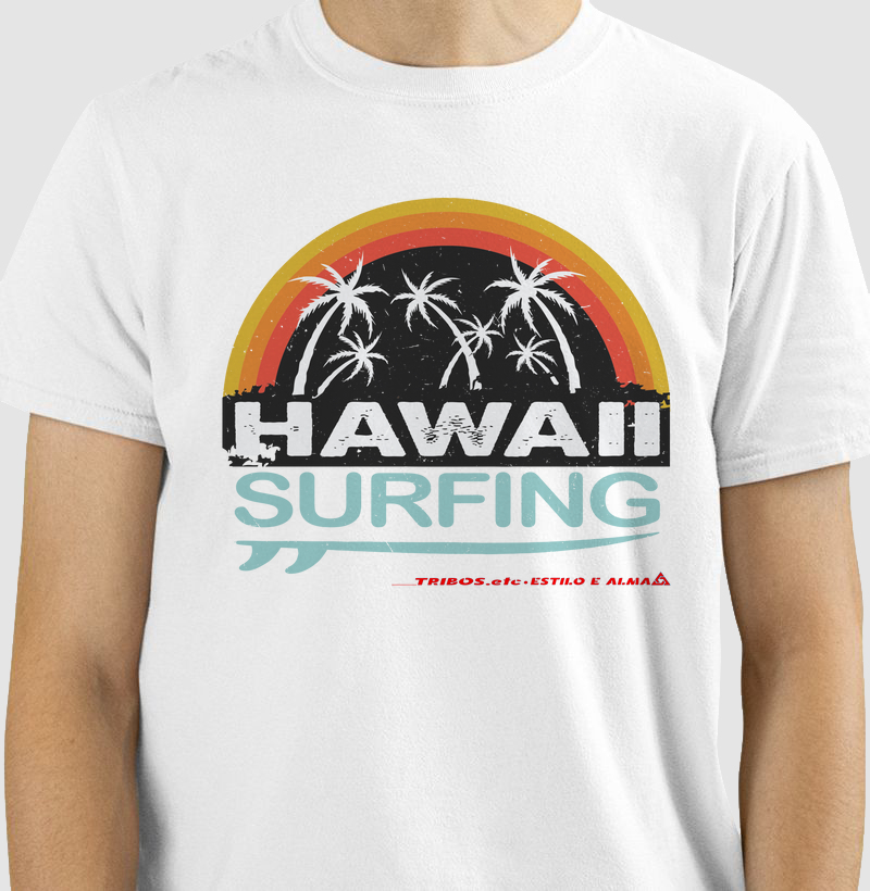 CAMISETA RESERVA.INK MASCULINA E FEMININA TRIBOS.etc ADVENTURE SURF HAWAII SURFING