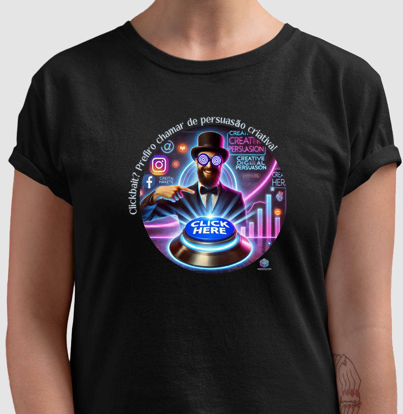 Camiseta Básica Não é Clickbait! MindProductions