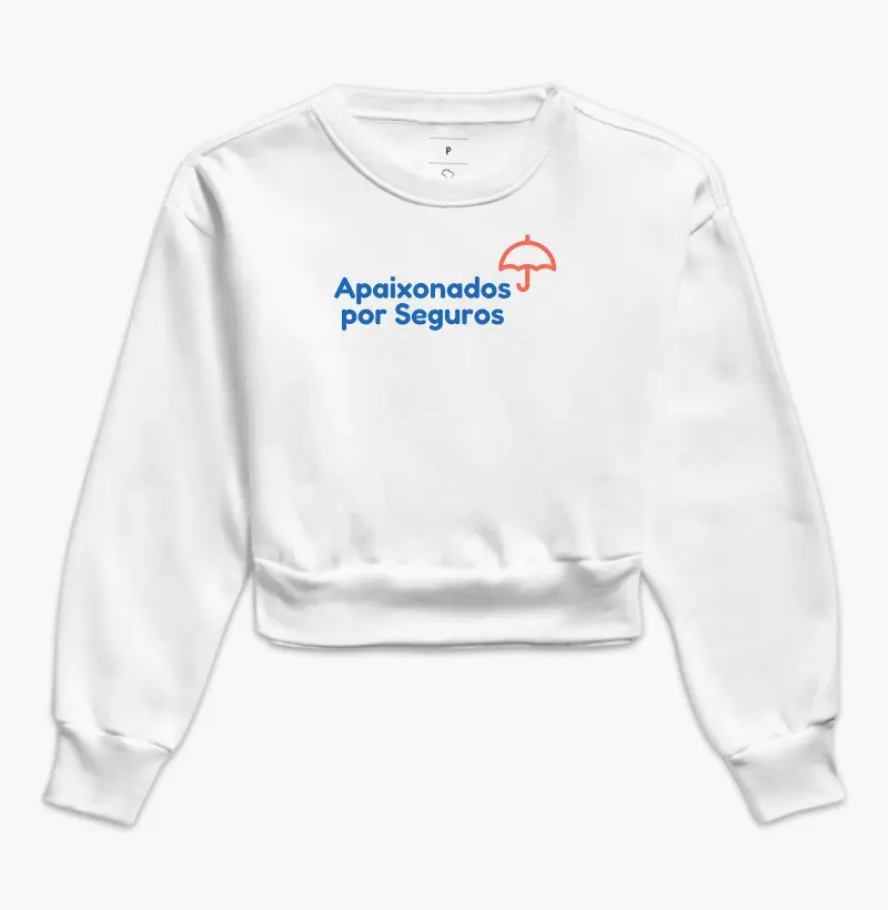 Apaixonados por Seguros (Moletom Cropped)