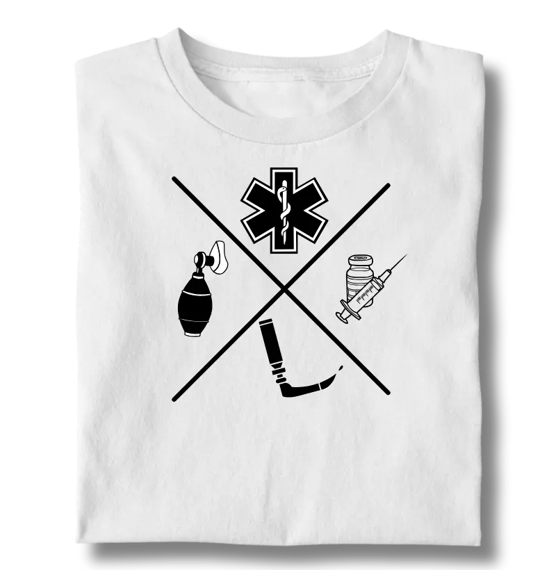 BVM, Estrela da Vida, Seringa e Laringoscópio