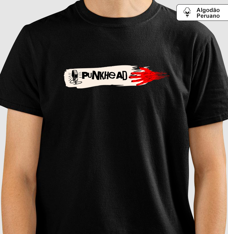 Camiseta “Punkhead” em Algodão Peruano