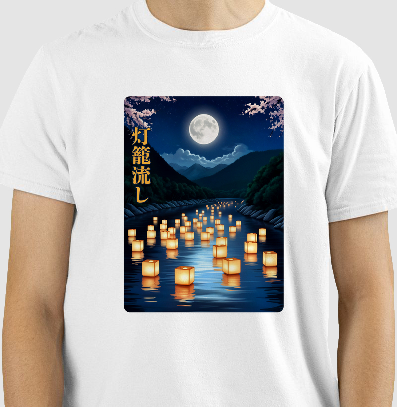 Camiseta Luzes que flutuam