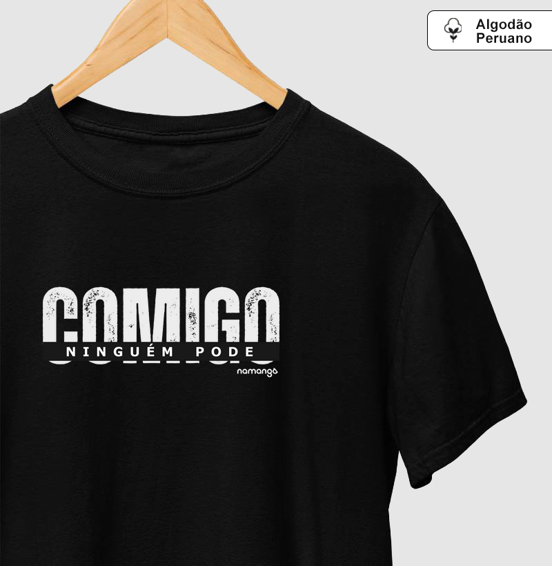 Camiseta Comigo-Ninguém-Pode – Proteção Verde com Estilo - Na Mang