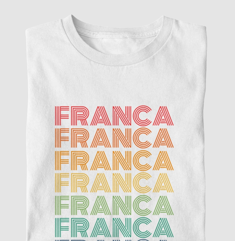 Franca Letreiro Retrô