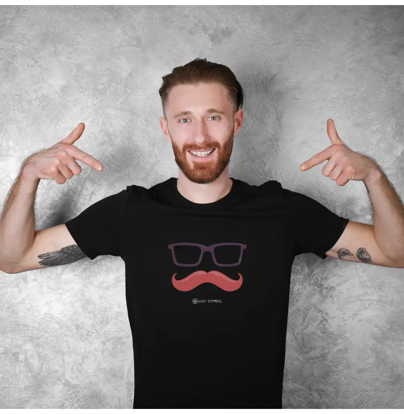 Camiseta Bigode Óculos