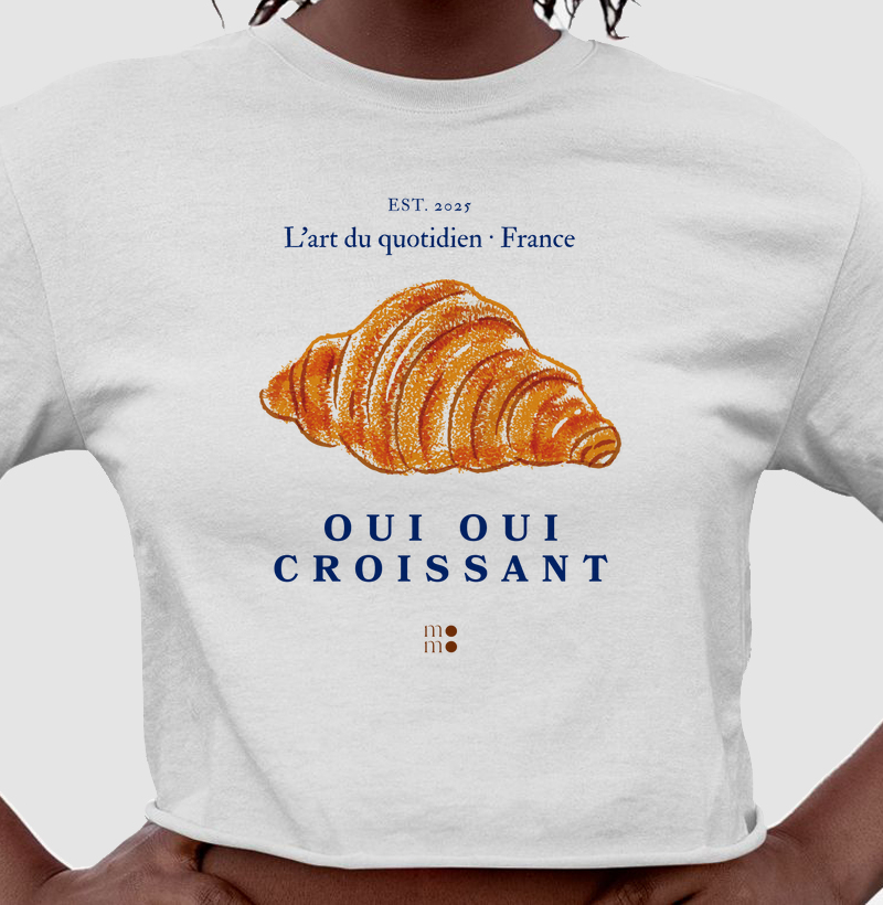 Oui Oui Croissant Cropped