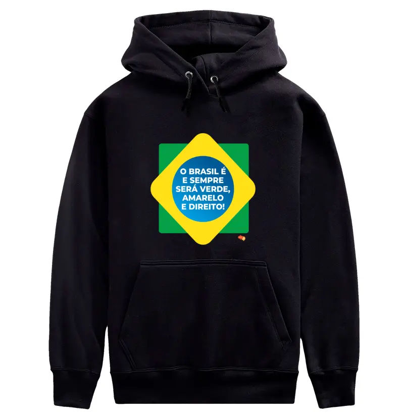 Verde, Amarelo e DIREITO - Moletom