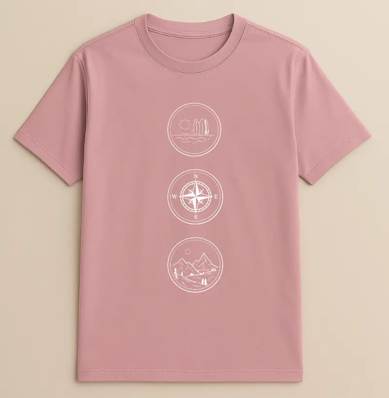 Camiseta Algodão Mar Montanha