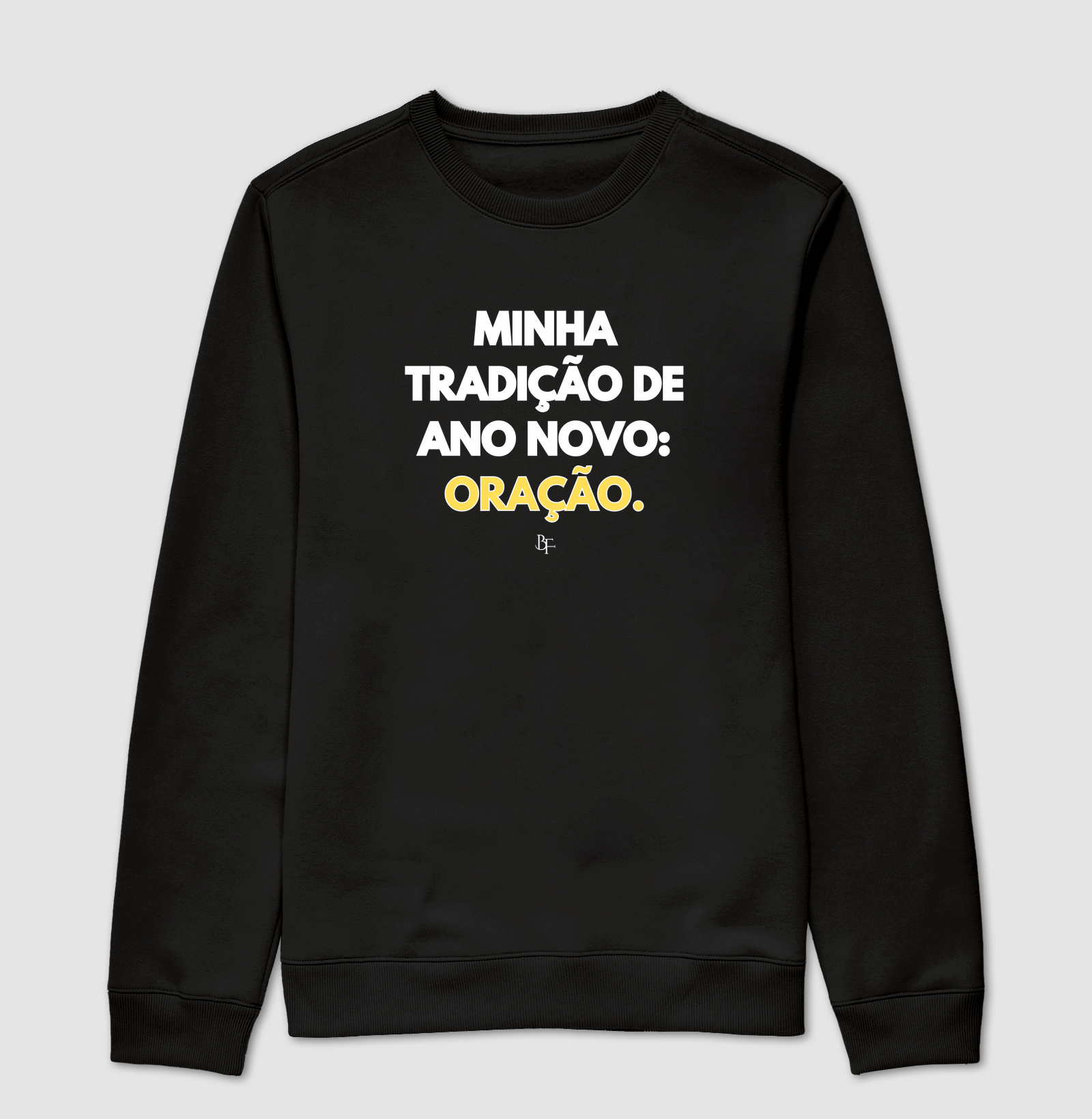 Minha tradição de ano novo: oração.