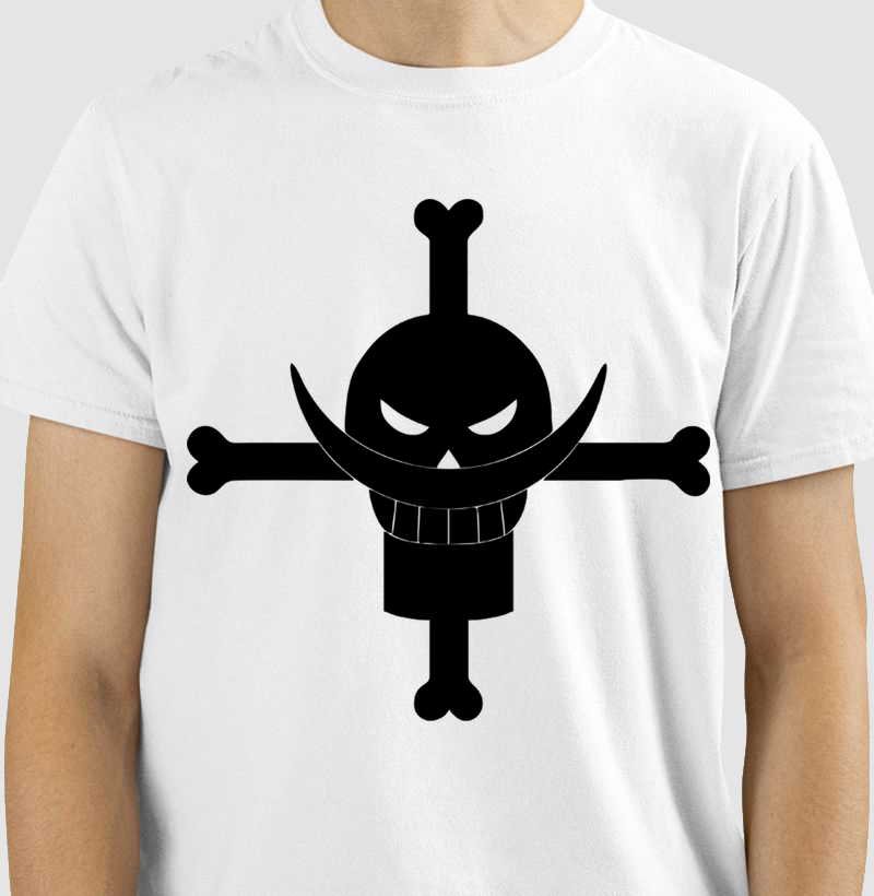 T-shirt Caveira Barba Branca (V. Black)