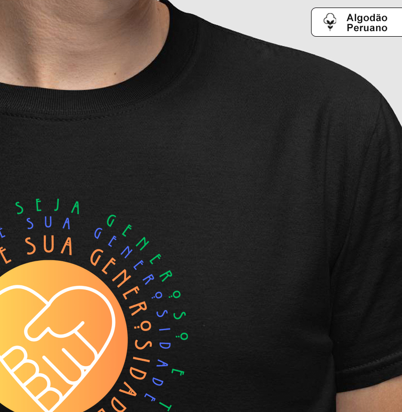 Estampa Generosidade Ecoa - Preto Masc.