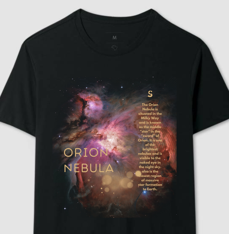 Nebulosa de Órion Camiseta Supernova Estampada  