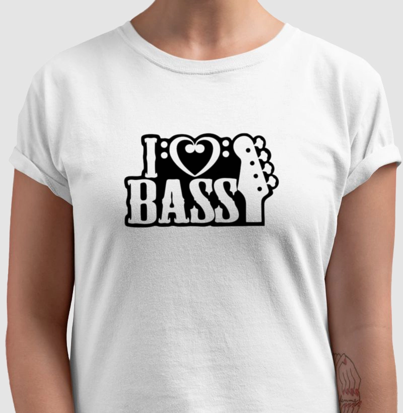 Camiseta ilove bass Clássica