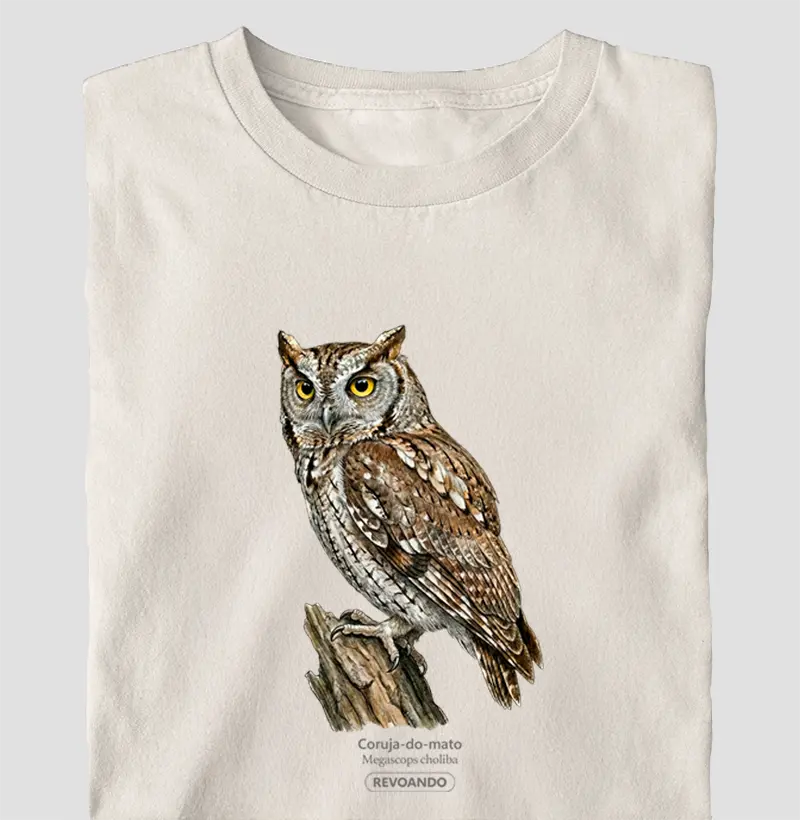 Traços Alados - Coruja-do-mato - Oversized
