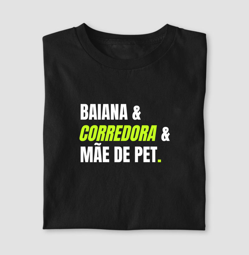 Camiseta Mãe de pet corredora.