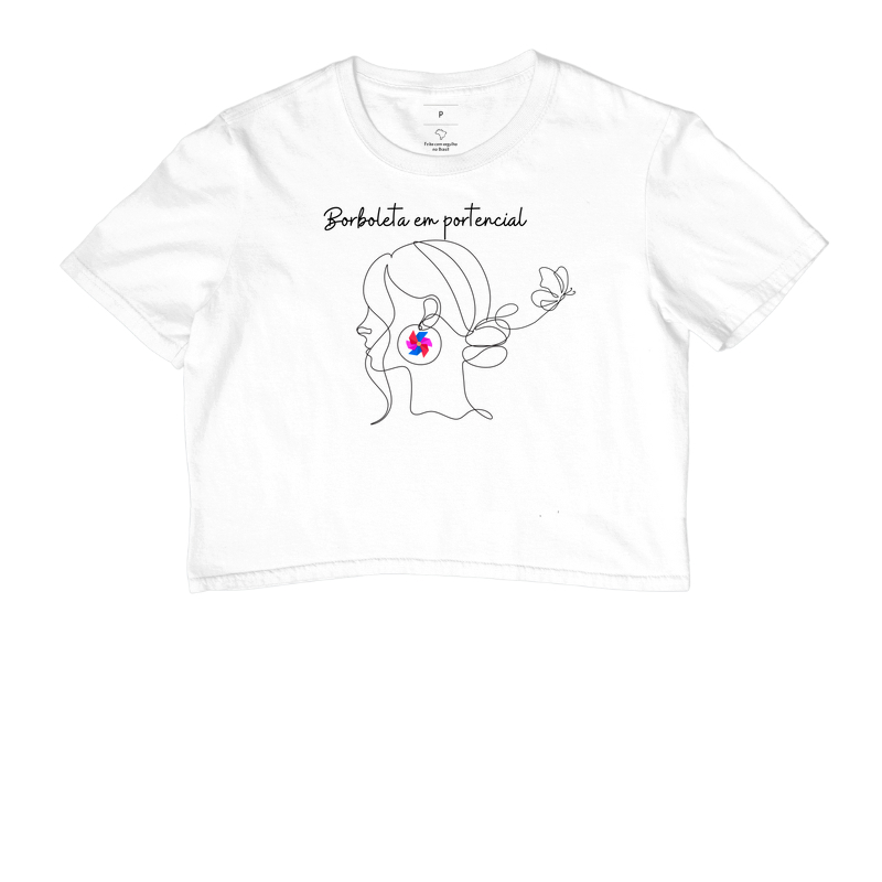 Camiseta efeito borboleta