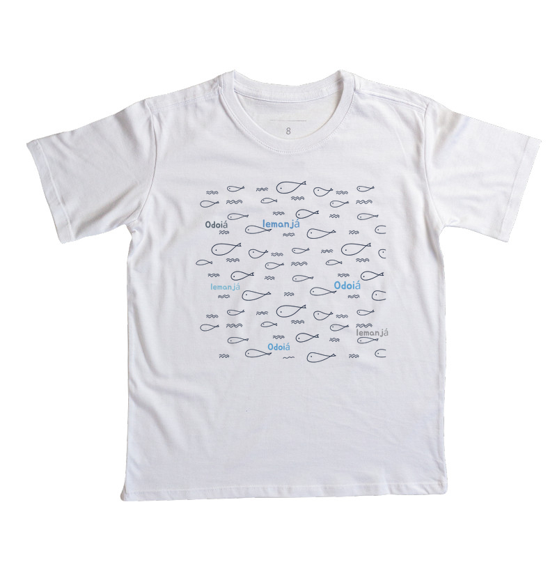 Camiseta Infantil Peixinhos do Mar Maria Patuá