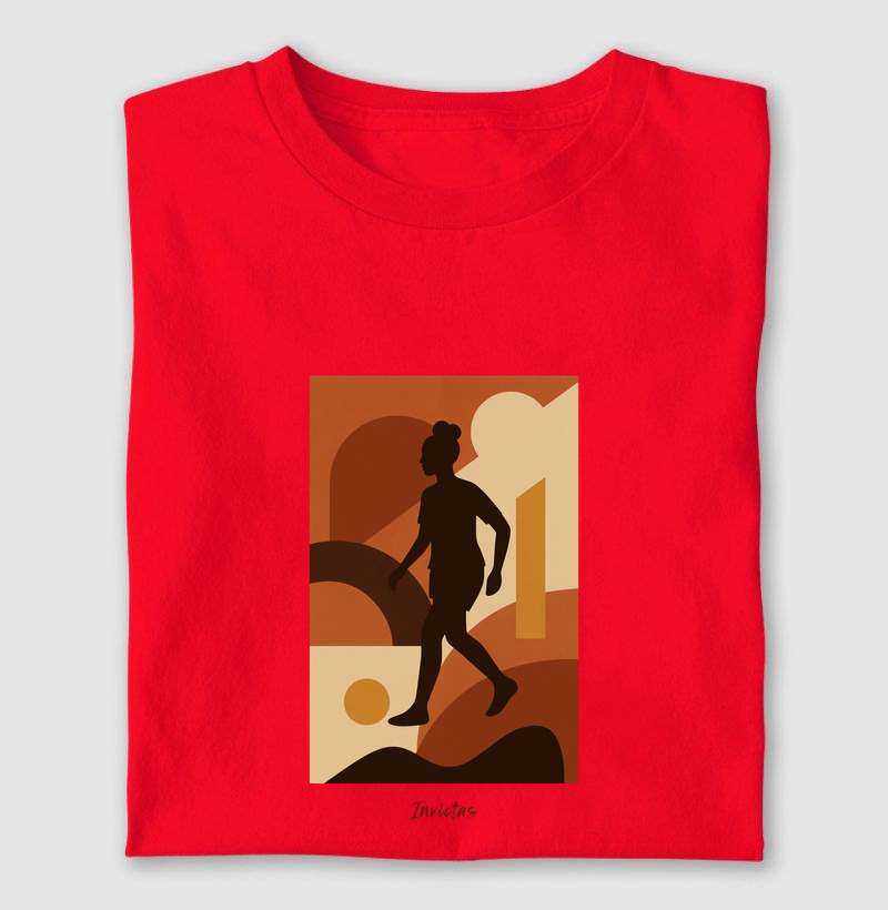 Camiseta Algodão Penteado - Abstract Walk