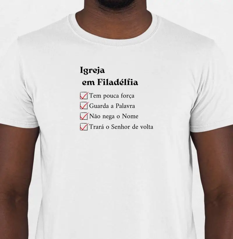 Camiseta Masculina "Igreja em Filadélfia"