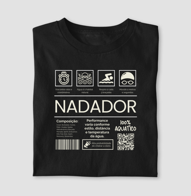 Camiseta Rótulo Nadador